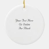 Afrikaanse grijze kerst keramisch ornament (Achterkant)