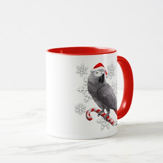 Afrikaanse grijze kerstMok Mok (Voorkant rechts)