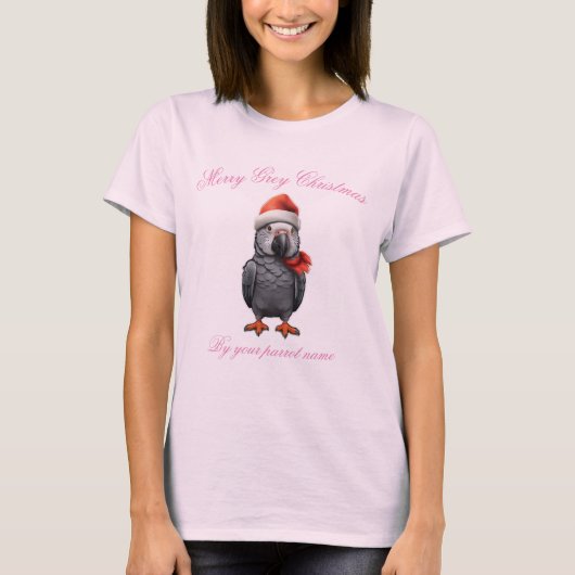 Afrikaanse Grijze papegaai dames T-shirt (Voorkant)