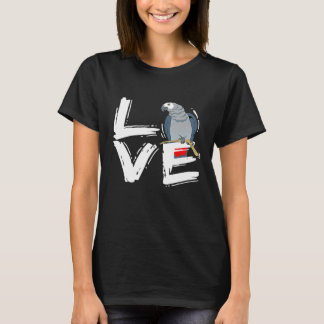 Afrikaanse grijze papegaai t-shirt