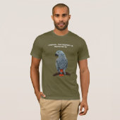 Afrikaanse grijze papegaai t-shirt (Voorkant volledig)