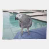 Afrikaanse grijze pool theedoek (Horizontaal)