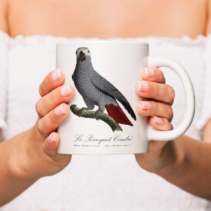 Afrikaanse grijze roodstaartpapegaai, Psittacus er Magische Mok