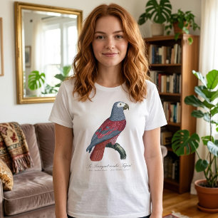 Afrikaanse Grijze Roodstaartpapegaai Psittacus Eri T-shirt