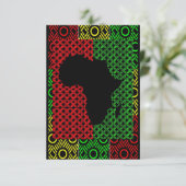 Afrikaanse groeten bedankkaart (Staand voorkant)