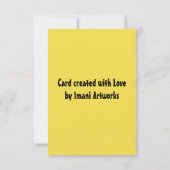 Afrikaanse groeten bedankkaart (Achterkant)