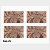 Afrikaanse Hakuna Matata Fractal Art Print/Graphic Rechthoekige Sticker (Vel)