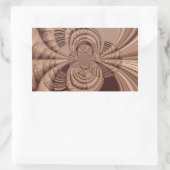 Afrikaanse Hakuna Matata Fractal Art Print/Graphic Rechthoekige Sticker (Tas)