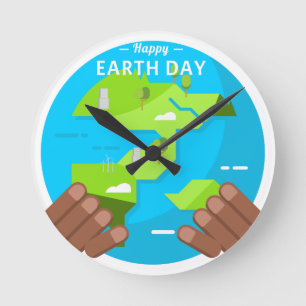 afrikaanse happy Earth Day Ronde Klok