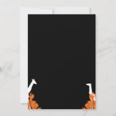 Afrikaanse huwelijksuitnodigingen kaart (Achterkant)