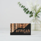 Afrikaanse invoer II - Afrocentrisch Keniaanse mod Visitekaartje (Staand voorkant)