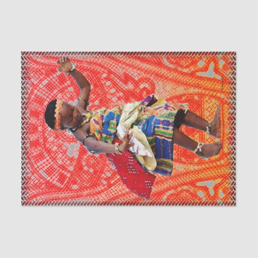 Afrikaanse jeugd en Rhythm Tissuepapier (Voorkant)