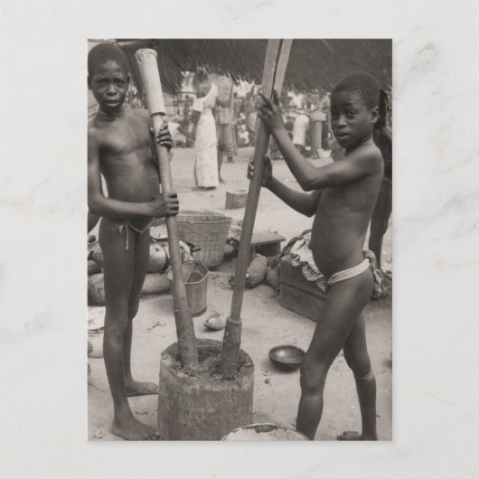 , Afrikaanse jongens, Afrika bezuiden de Sahara 19 Briefkaart (Voorkant)