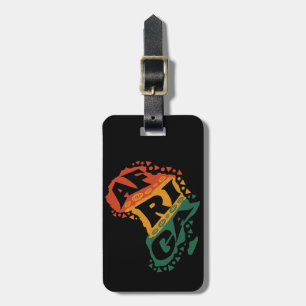 Afrikaanse kaart bagagelabel