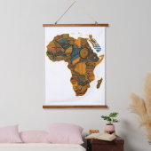 Afrikaanse kaart hangend wandkleed (Slaapkamer)