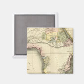 Afrikaanse kaart magneet (Voorkant / Achterkant)