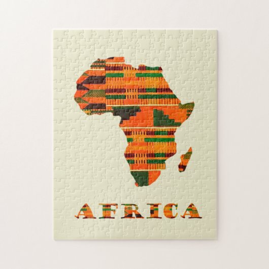 Afrikaanse kaart puzzel (Verticaal)