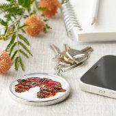 Afrikaanse kaart: Vier het seizoen met cultuur Sleutelhanger (Zijkant)