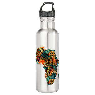 Afrikaanse kaart waterfles 