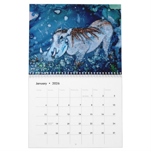Afrikaanse kalender voor wilde dieren (Jan 2026)