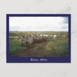 Afrikaanse Kenia: wilde dieren Briefkaart