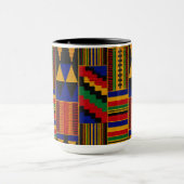 Afrikaanse Kente-stof Mok (Midden)