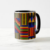 Afrikaanse Kente-stof Mok (Voorkant rechts)
