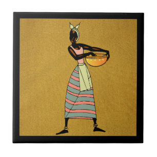 Afrikaanse keramische tegel tegeltje