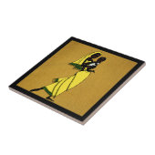 Afrikaanse keramische tegel tegeltje (Zijkant)