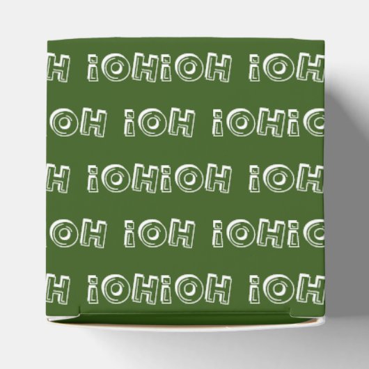 Afrikaanse kerstfeestdag bedankdoosjes (Bovenkant)