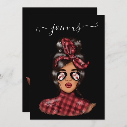 Afrikaanse kerstfeestdag kaart (Voorkant / Achterkant)