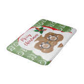 Afrikaanse kerstfeestdag met kerstmis badmat (Gekanteld)