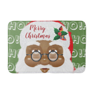 Afrikaanse kerstfeestdag met kerstmis badmat
