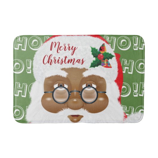 Afrikaanse kerstfeestdag met kerstmis badmat (Voorkant)