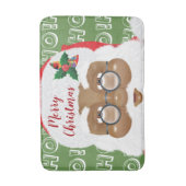 Afrikaanse kerstfeestdag met kerstmis badmat (Voorkant Verticaal)