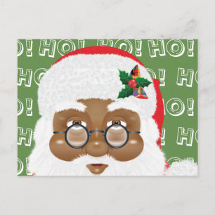 Afrikaanse kerstfeestdag met kerstmis briefkaart