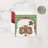 Afrikaanse kerstfeestdag met kerstmis notitiekaartje (Voorkant / Achterkant in situ)