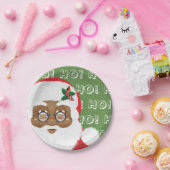 Afrikaanse kerstfeestdag met kerstmis papieren bordje (Feest)