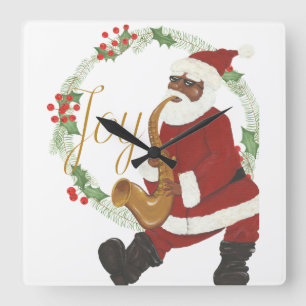 Afrikaanse kerstklok vierkante klok