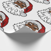 afrikaanse kerstman cadeaupapier (Hoek)