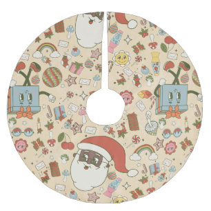  afrikaanse kerstman hippie groovy christmas kerstboom rok