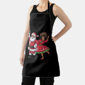 Afrikaanse Kerstman mevrouw Claus Dancing American Schort (Insitu)