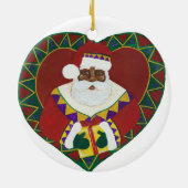 Afrikaanse kerstsieraad keramisch ornament (Achterkant)