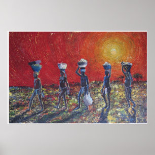 Afrikaanse kinderen van de zon poster