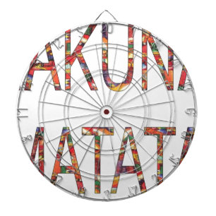 Afrikaanse  kleuren Hakuna Matata.jpg Dartbord