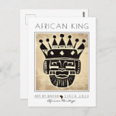 AFRIKAANSE KONING BRIEFKAART (Voorkant / Achterkant)
