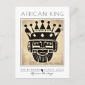 AFRIKAANSE KONING BRIEFKAART (Voorkant)