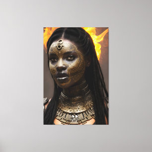 Afrikaanse koningin 024 canvas afdruk