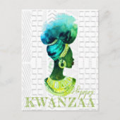 Afrikaanse koningin briefkaart (Voorkant)