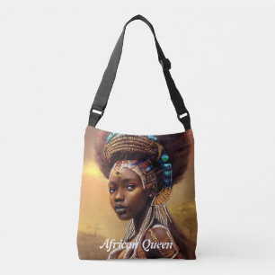 Afrikaanse koningin- crossbody tas